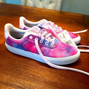 adidas Women’s Pink Purple Tie-Dye Sneakers